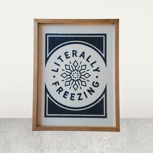 Box Frame ~ 9 x 12 ~ Reversible ~ Queen of Everything / Literally Freezing